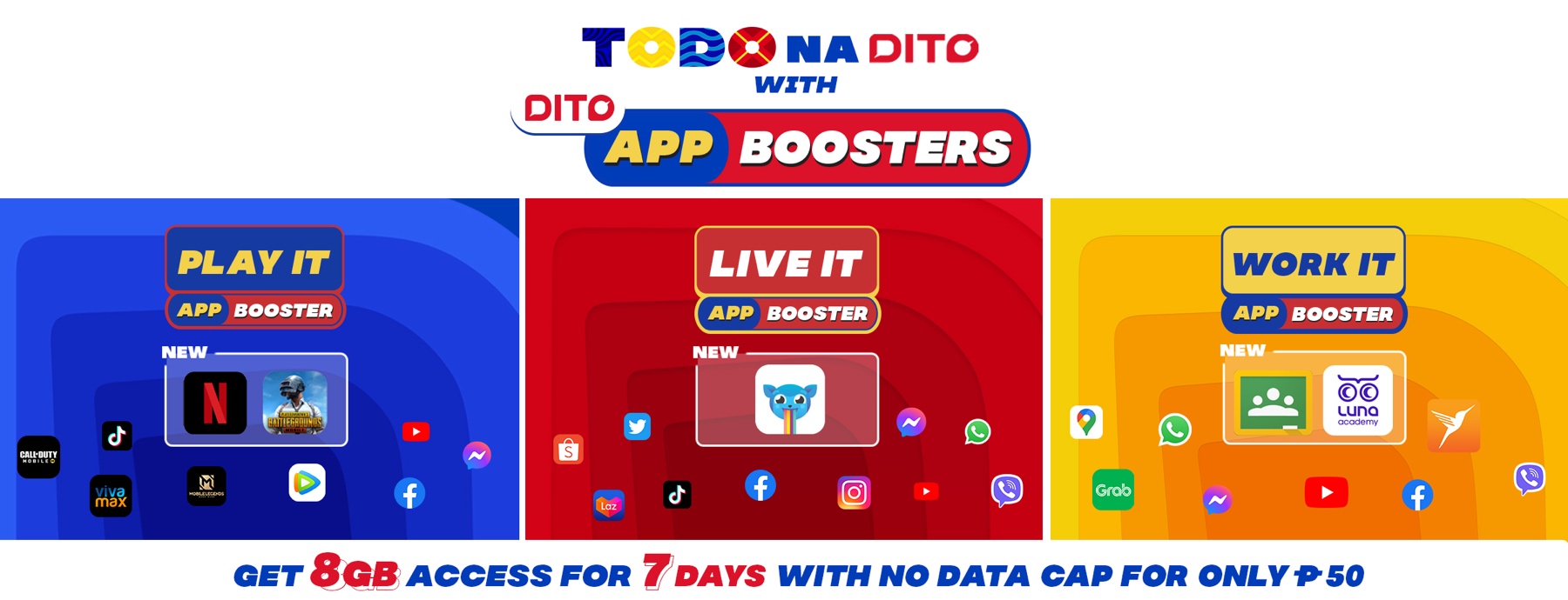 DITO SIM Promos: App Boosters Pack